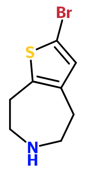 (image for) MCYB1522 2-Bromo-5,6,7,8-tetrahydro-4H-thieno[2,3-d]azepine